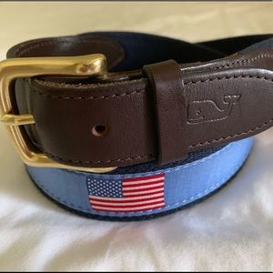 Vineyard Vines American Flag Men’s Belt